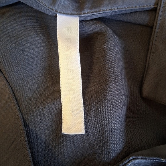 Fabletics Sleep Button‎ Down Pewter Gray Slate Silky Satin Feel Womens 3XL EUC - Picture 3 of 10